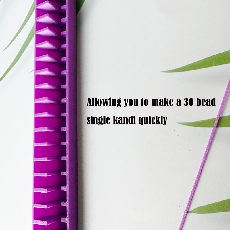 Kandi Braclet Helper Tray,Purple Bead Holder Making Tool with Bead
