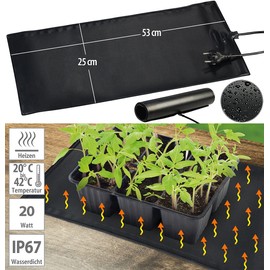 Royal Gardineer Heating Mat Plants: Heating Mat for Plant Growing and Terrariums, Size S, IP67, 20 Watt (Plant Heat Plate, Heating Mat Inside, Hot Mat)