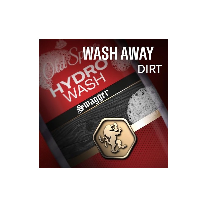 Old Spice Hydro Body Wash for Men, Smoother Swagger Scent,