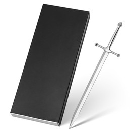 Ruksifg Silvery Metal Letter Opener Knife Sword Letter Opener Decorative Letter Opener Knife Office Mail Supplies