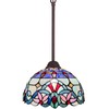 Capulina Tiffany Lamp Stained Glass Pendant Lights 12 Inches Wide