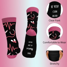 nuozodki Nurse Gifts for Women,Stocking Stuffers,Cool Gifts for Nurses Female,Nurse Week Graduation Practitioner Christmas Gifts,Women Socks