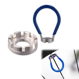 XOXVURI Bicycle Spoke Wrench Made of Steel, Size 10-15 Universal Spoke Wrench for Bicycle, Lightweight Electric Vehicle, Nipple Wrench Spoke Tool, Spoke Wrench Spoke Wrench (Silver), blue