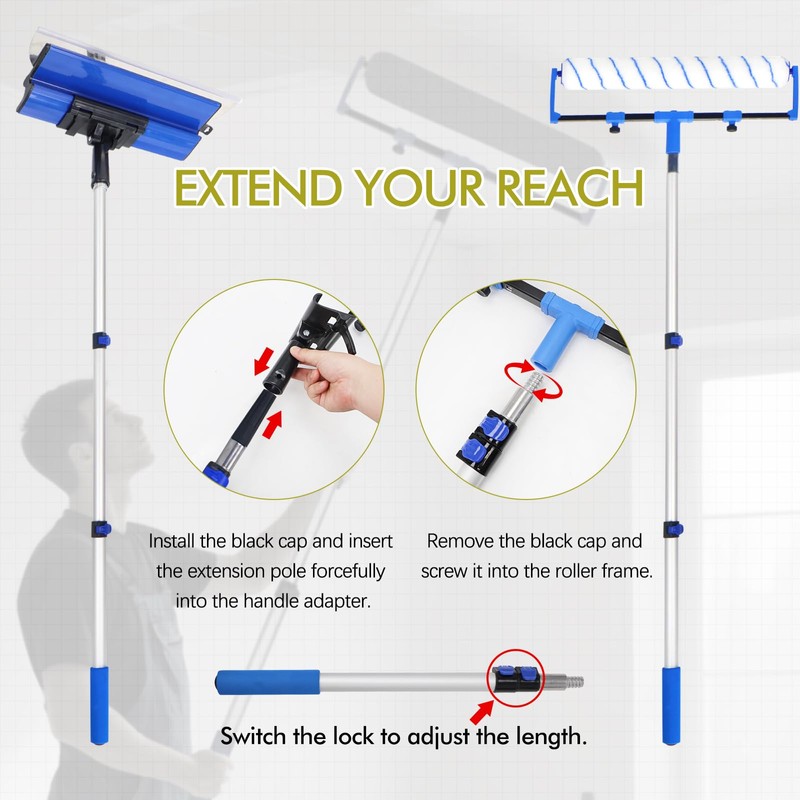 BERXOL Paint Roller Kit, Disposable Paint Tray Liners, (Texture Roller