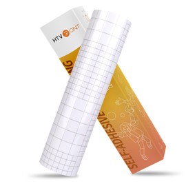 HTVRONT Clear Self-Adhesive Laminating Vinyl Roll-12 x50FT Non Thermal Laminating Film,No Machine Needed Clear Vinyl Laminate for Stickers