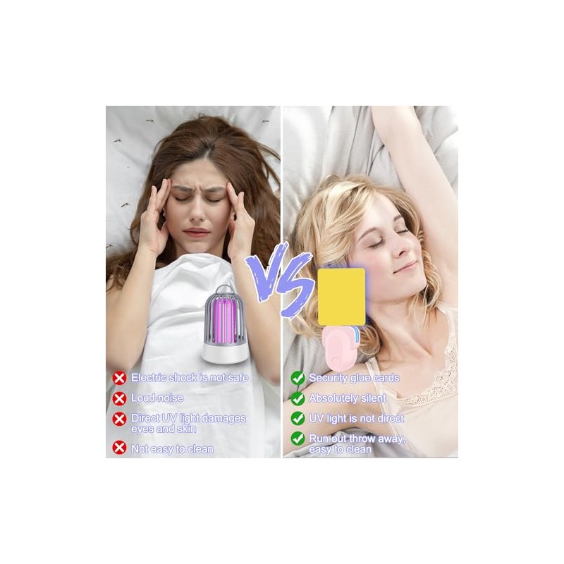 Flying Insect Trap Plug-in, Indoor Mosquito & Gnat Killer, Safe