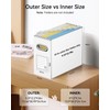 Oterri Cardboard File Organizer Box for Hanging File Folders Letter