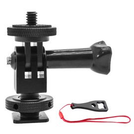 Aluminum Alloy Tripod Adapter for Action Cameras, DSLR Camera Hot Shoe Adapter, Compatible with GoPro Hero 13/12/11/10/9/8/7/6/5/4/3+, DJI OSMO Action 5 4