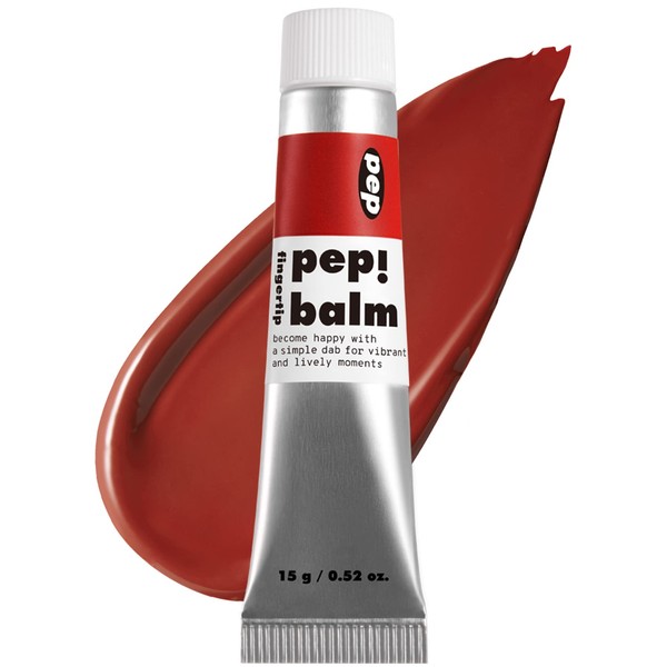 I'M MEME Multi-use Lip and Cheek Tint - Pep! Balm | With Shea Butter, Gift, Liquid Blush and Lip Paint, Travel-Friendly, 001 Recharger, 0.52 Oz