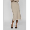 Vila Female Midi Skirt Knitted, Natural melange