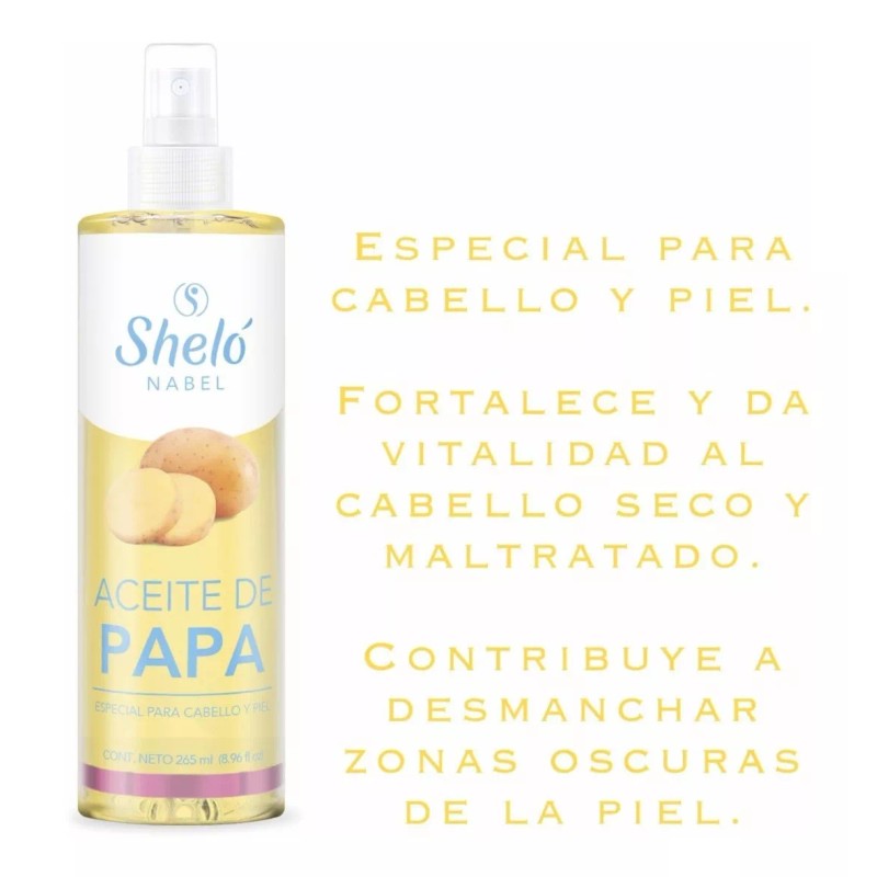 Sheló Nabel Aceite De Papa Especial Para Uso En Cabello