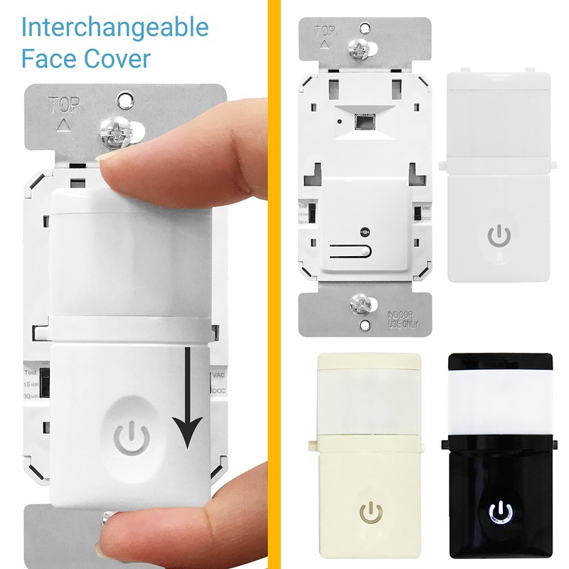 ENERLITES Motion Sensor Switch with LED Backlight, PIR Sensor, Motion