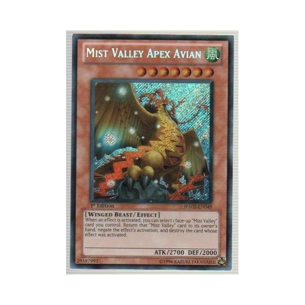 Yu-Gi-Oh! - Mist Valley Apex Avian (HA02-EN049) - Hidden Arsenal