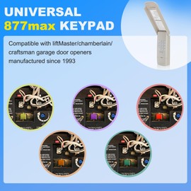940EV-P2 for Chamberlain Garage Door Opener Keypad, 877max 877lm 977lm 377lm 66lm CMXZDCG440