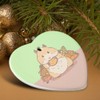 GRAPHICS & MORE Hamster Eating Stash of Food Heart-Shaped Porcelain
