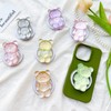 GrandslamEX Compatible Crystal Bear, Magnetic Absorption, Magnet, Folding Smartphone Grip,