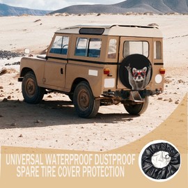 Spare Tire Cover Raccoon Wheel Tire Cover Waterproof Sun Protection Universal Fit for Trailers Rv SUV Truck Camper Travel 15 Inch