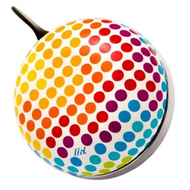Liix Unisex Kids Ding Dong Arty Dots Bicycle Bell White One Size
