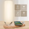 VOSFEEL Bedside Lamp with Charging Function, Stepless Dimming LED Night