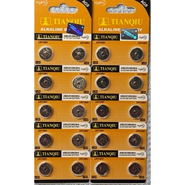 Tianqiu 20 X AG8 V391 L112 381 G8 391A SR55 L1121 D391 ALKALINE BUTTON CELL BATTERY Hg0%
