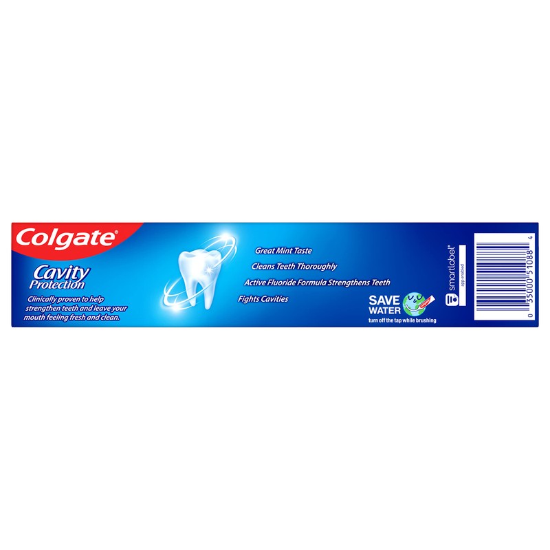 Colgate Cavity Protection Toothpaste with Fluoride, Great Regular Flavor, 6