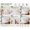 White Outdoor Camping Mosquito Net - Insect Proof, Protective, Portable