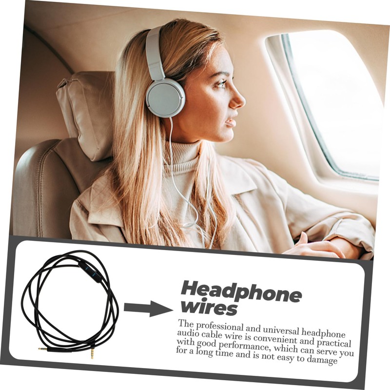 TEHAUX Audio Replacement Cable for Headphones Durable Wired Cord Compatible