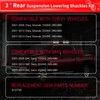 3" Drop Lowering Shackle Rear Kit: for Silverado Chevy GMC