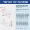 WH01X24381 4502680 Washer Lid Lock Bezel, Replacement Part fit for