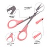 Ipetboom 3sets 2pcs High Scissors Eyebrow Eyelash Trimmer with Ergonomic