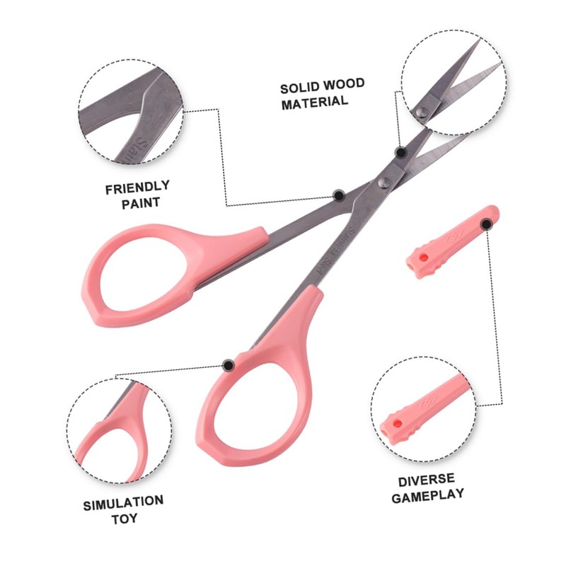 Ipetboom 3sets 2pcs High Scissors Eyebrow Eyelash Trimmer with Ergonomic