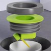 Practical Sturdy Toilet Floor Drain Cores Backflow Preventer Without Odor