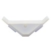 Berta (20 Pieces) 90 Degree Cabinet Triangle Bracket, Plastic White