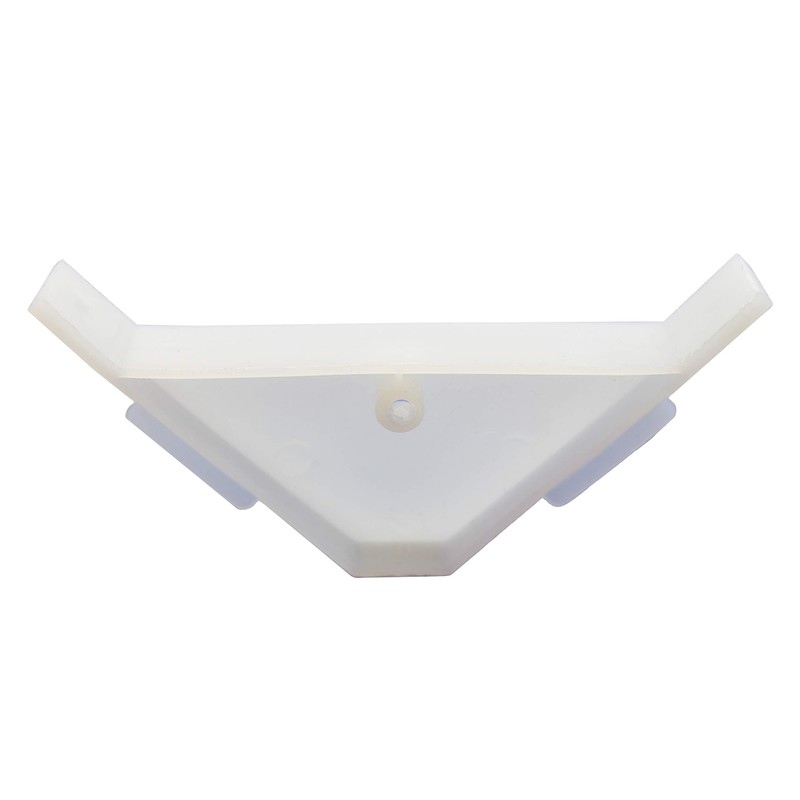 Berta (20 Pieces) 90 Degree Cabinet Triangle Bracket, Plastic White