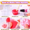 Taba Squishy Kit Set Liquid Gel+3"Paw Silicone Mold+Flocking