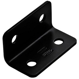 National N351-483 1.6" X 3"X 1/8" Wide Corner Brace - Black