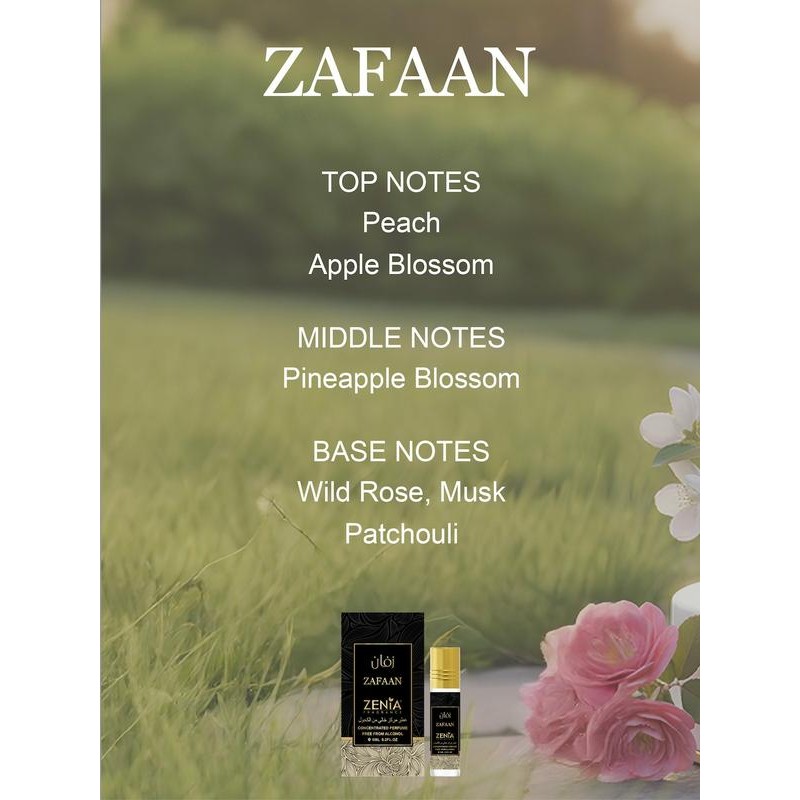 Zafaan - 6ml (.2 oz) Perfume Oil Roll-On by ZENIA