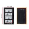 JINMANWU 4 Dollar Bill Frame, Wooden Picture Frame 2.5x6 Inch