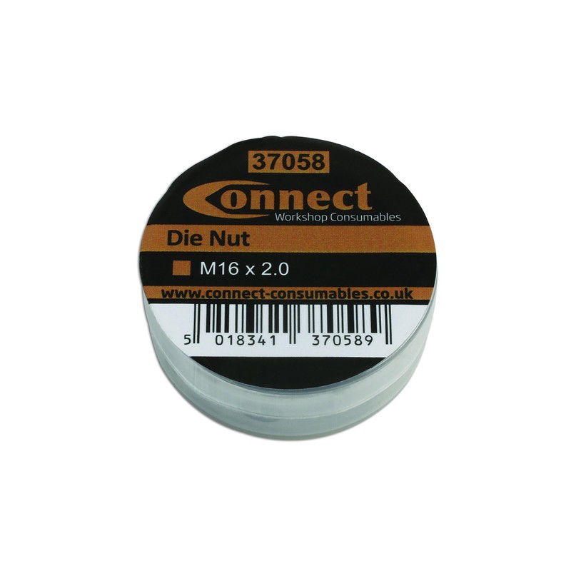 Connect 37058 Die nut M16 x 2.0 from 4554, Silver