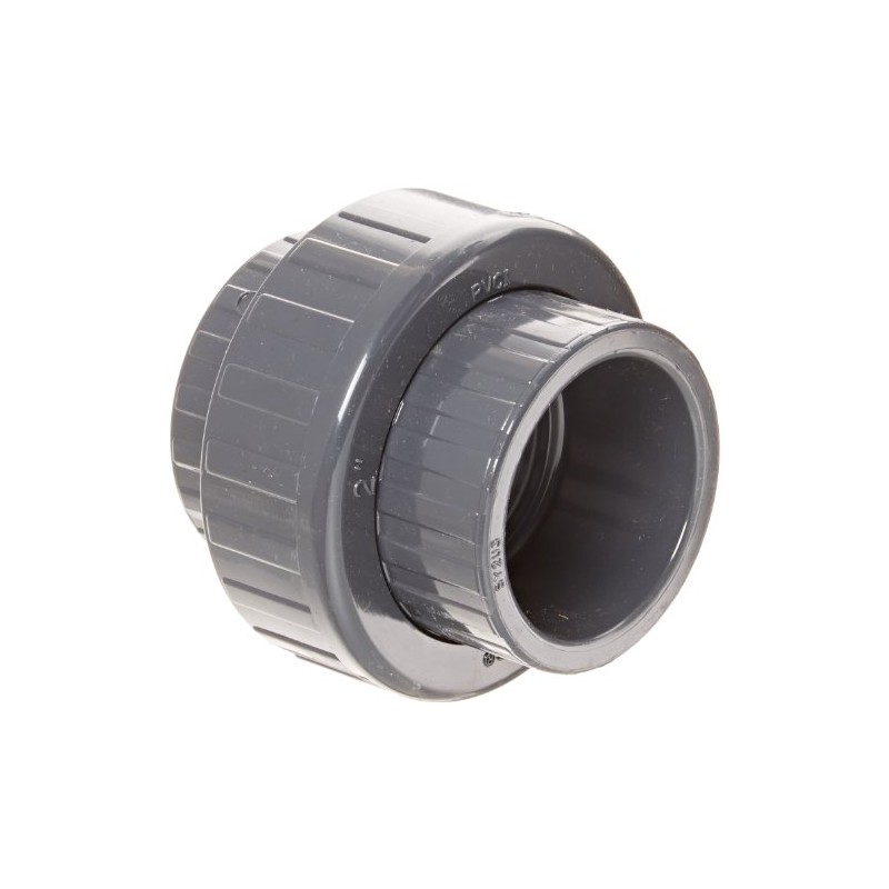 Spears 857 Series PVC Pipe Fitting, Union with Viton O-Ring,