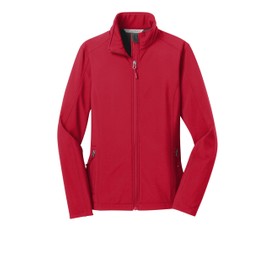 Port Authority Ladies Core Soft Shell Jacket. L317, Rich Red, M