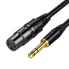 TRkin 6.35mm Male to XLR Female Converter Cable Balanced Connection