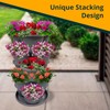 SunVara Strawberry Planter Vertical Gardening Stackable Planter Strawberry Tower 5