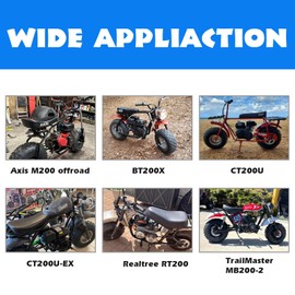 2pcs Pull Starter Sticker 49cc Modified 49cc Item 69730 Mini Bike Stickers for Predator 212 Engine Coleman CT200U BT200X KT196 Baja MB200 Performance Parts Go Kart Mini Bike 196cc 224cc 200cc