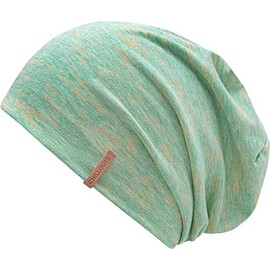 CHILLOUTS Unisex Memphis Hat Long Beanie, Turquoise / Orange