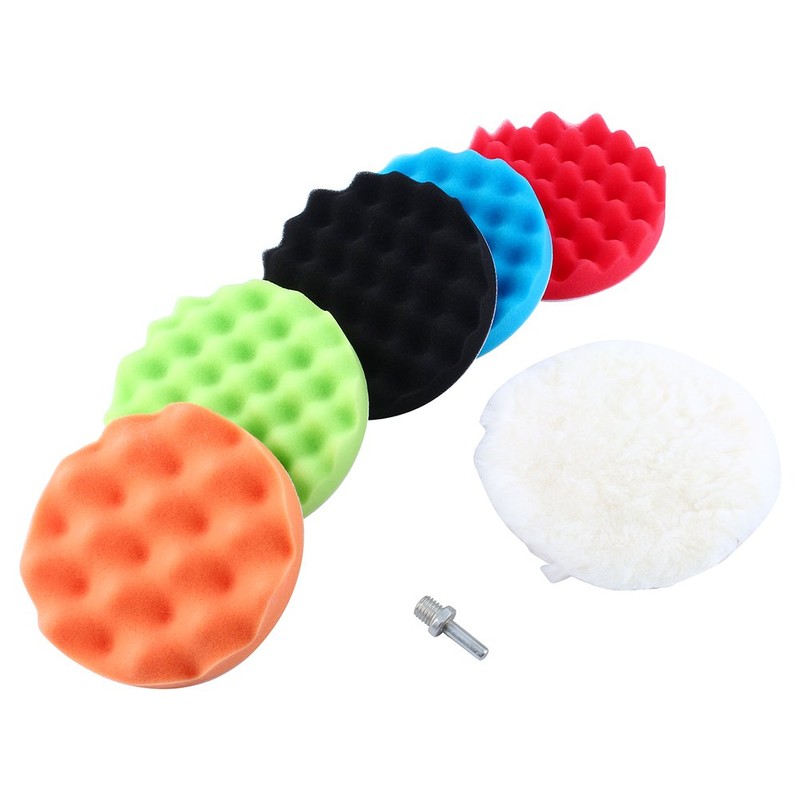 g3 applicator waffle pad + Polishing Pads,7Pcs 6inches Sponge Polishing
