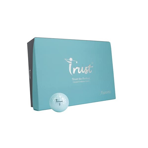 Trust Aurora Blue,Crystal Urethane Covered, Reactive Core, 3 Piece Golf