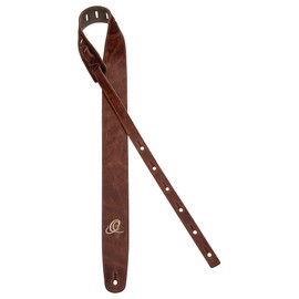 Ortega Guitars Guitar Strap Length Adjustable - Acoustic Guitar / Bass, Electric Guitar, Electric Bass - Suede Series - Suede Leather Caramel (OSSU-30)