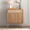 HASLED 20 Wooden Furniture Knobs, Cabinet Knobs with Screws, Smooth