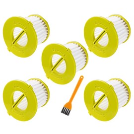 Replacement Filter for Ryobi 18V ONE+ Performance Hand Vacuum PCL704, PCL705, PCL705B, PCL700 Series, Compare to Part # A32F05N, A32HF00, HAHV33,BH57400V (5 Packs)